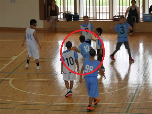 12日・バスケットの初試合!