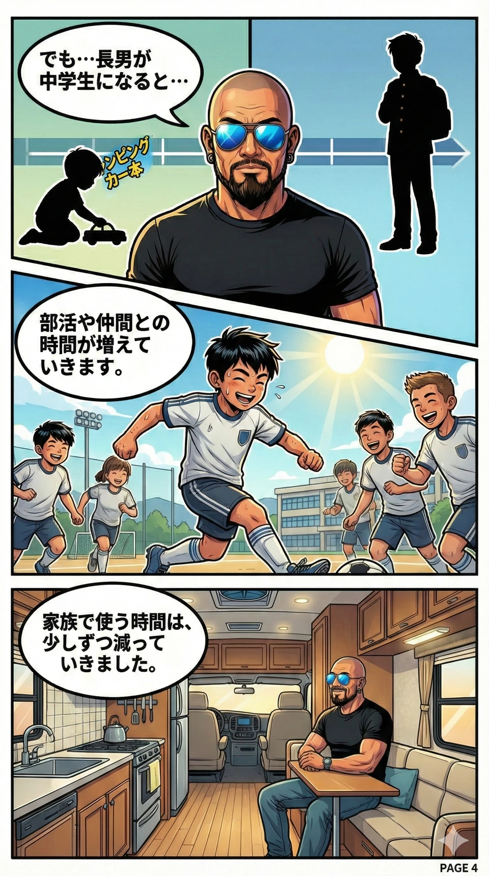 4ページ目:子どもの成長と暮らしの変化