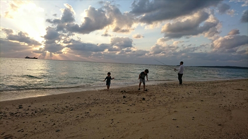 13日・本部の海で釣り！